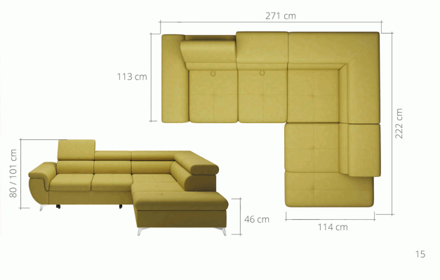 Corner sofa L-shape Design Sofa Corner sofa Couch Leather Upholstery Sofas Living landscape