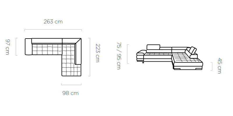 Design Corner sofa L-shape Modern Sofas Textile sofa Couch Living landscape Sofa Seat