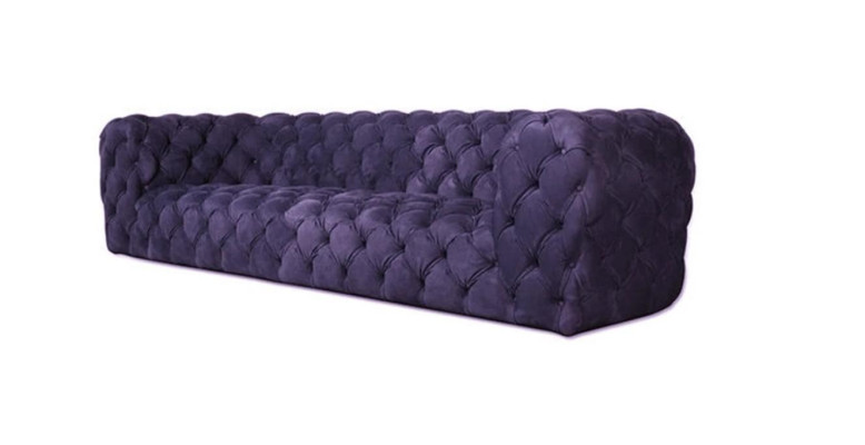 Gray Chesterfield Living room Modern Design Couches Sofa Furniture Fabric Big xxl new