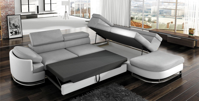 Sofa Sofa bed Designer Sofa with Bed function + bed base Corner sofa Couch new