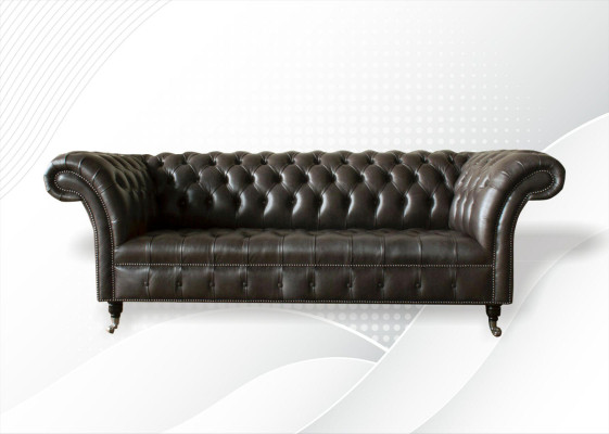 Chesterfield 3 Seater Modern Design Couches Leather Sofa xxl Seat Furniture Furniture Sofas