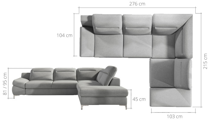 Corner sofa Sofa bed Sofa Couch Bed function Sleep Upholstery Corner Suite TimolaL