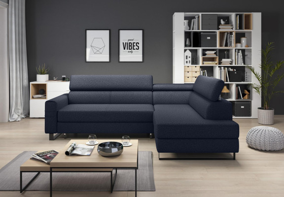 Eck Corner sofa L-shape Living landscape Couch Upholstery Textile Fabric Leather Seat Couches