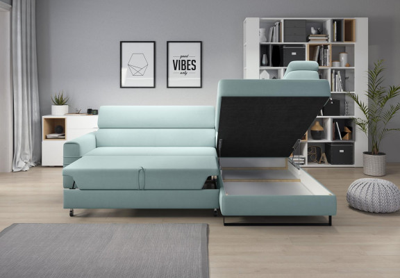 Green Corner sofa Textile Sofa Upholstered Set Modern Couch Living landscape L-shape