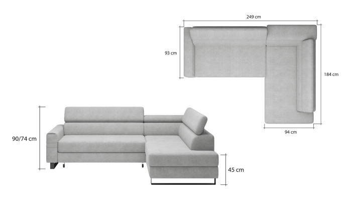 Green Corner sofa Textile Sofa Upholstered Set Modern Couch Living landscape L-shape