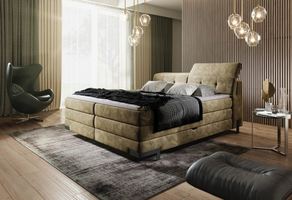 Luxury Bedroom Double Beds Marriage Textile Bed Box Spring Bed Hotel Frame new