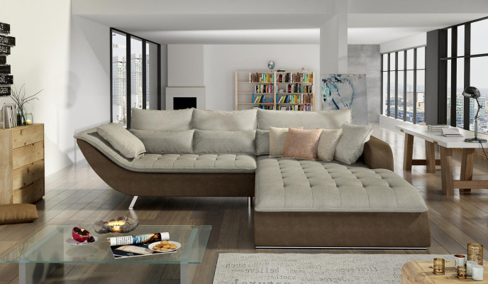 Sofa Living landscape Living room Corner sofa Couch Upholstery Suite Seat Design Sofas