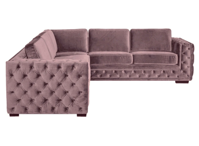 Corner sofa Pink Velvet Living landscape Couch Corner suite Upholstery Altrosa Furniture Design Corner sofa Pink Velvet Living landscape Couch Corner suite Upholstery Altrosa Furniture Design