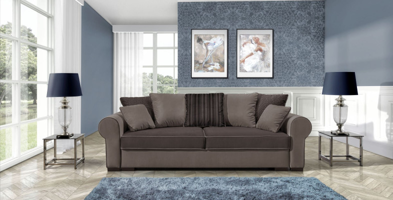 Sofa Sofa bed Designer 3 Seater Sofa with Bed function + bed base Couch new