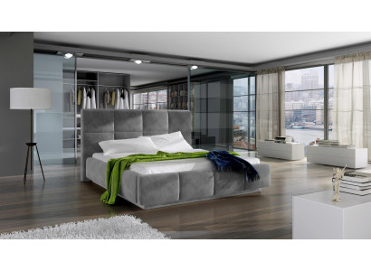 Beds Gray Luxury Hotel 180x200cm Bed Upholstery Design Furniture Double Hotel new
