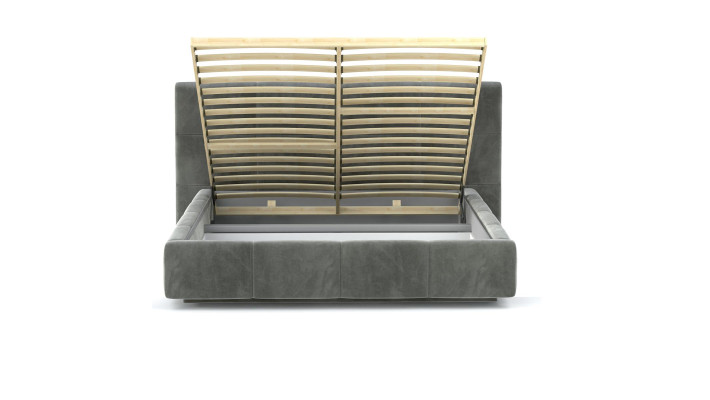 Beds Gray Luxury Hotel 180x200cm Bed Upholstery Design Furniture Double Hotel new