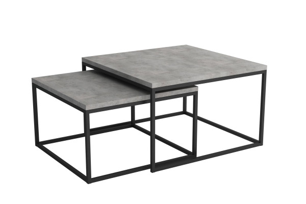 stainless steel design side tables couch table sofa living room 2x set