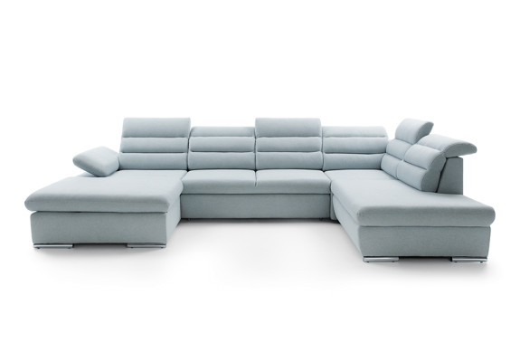Corner sofa U-shape couch set sleeping function living landscape sofa couch upholstery