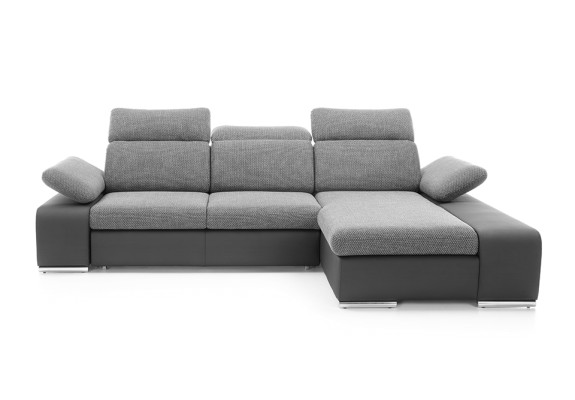 Design Corner sofa Couch Leather Multifunction Living landscape Textile Upholstery