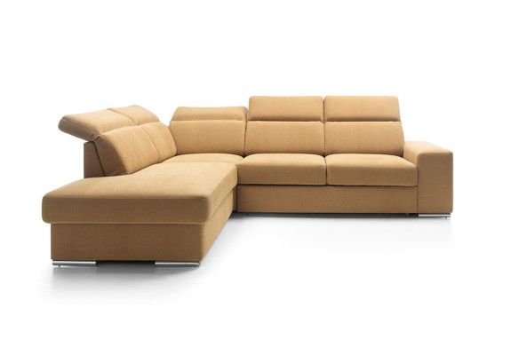 Corner sofa L-shape AVANT Corner sofa with sleeping function Couch Corner sofa Living landscape