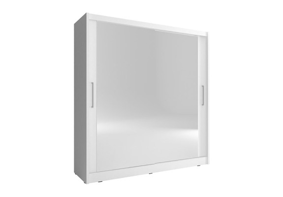 Mirror Wardrobe Bedroom Floating 200cm Clothes Cabinets Sliding Doors