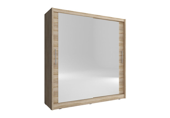 Mirror Wardrobe Bedroom Floating 200cm Clothes Cabinets Sliding Doors