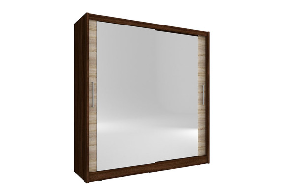 Mirror Wardrobe Bedroom Floating 200cm Clothes Cabinets Sliding Doors