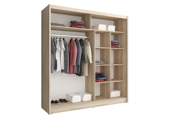 Multipurpose Shelves Wardrobe Shelf Storage Clothes Cupboards 200cm
