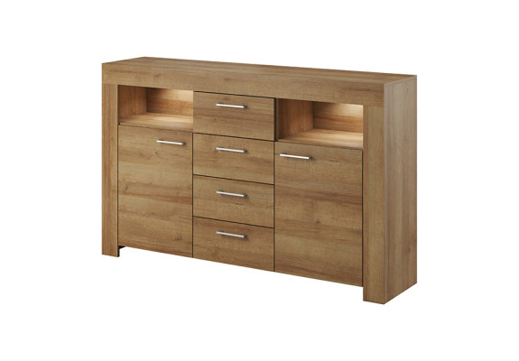 Modern Wood Chest of drawers Sideboard Chests of drawers Living room cupboard 155cm