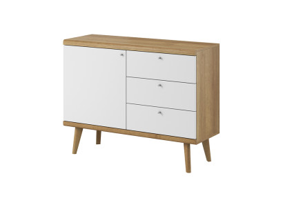 Modern Wood Chest of drawers Sideboard 107cm XXL Low Boards