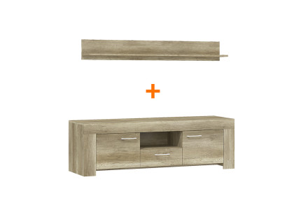 Shelf + TV-cabinet Wardrobe Sideboard TV SRTV155+P155 TV Wall