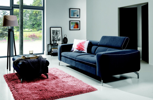 Chesterfield 3 Seater Designer Sofa Couch Upholstery Sofas Couches Textile Fabric new