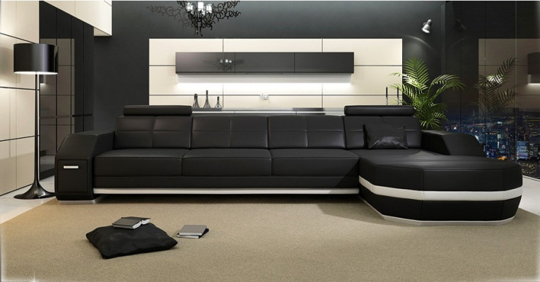 Relax in style New L-shaped corner sofa with premium leather cover