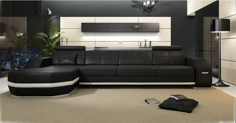 Relax in style New L-shaped corner sofa with premium leather cover