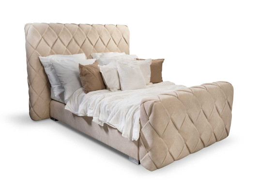 Luxury Bedroom Furniture Beds Modern Bed Frame 140x200 cm Design Headboard