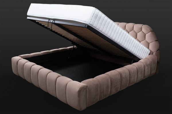 Designer Bed Bedroom Beds Textile Hotel Luxury Upholstery Luxury