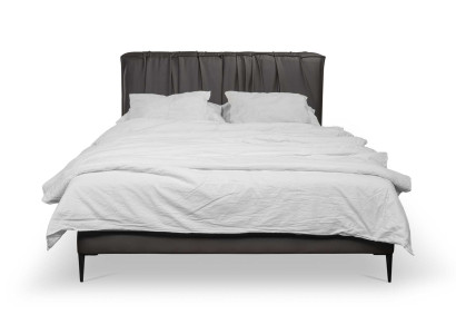 Gray Double bed Upholstery Beds bed base Design Elegant Fabric Bed