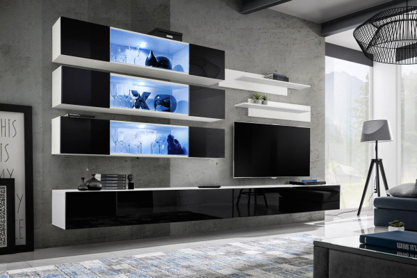 Luxury new Wall unit Designer Modern Living room Set wall cabinet Lowboard