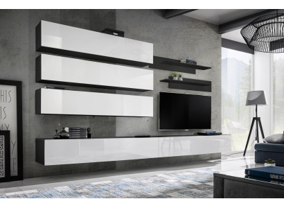 Living room furniture Luxury Wall unit Designer Suite Set TV lowboard wall cabinet