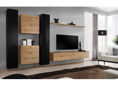 Designer Living room Furniture 4x Wall Cabinet Luxury Furnishings Hanging Wardrobe