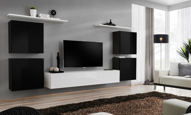 Modern Complete Wall unit Living room Furnishings Luxury wall cabinet Wall shelf