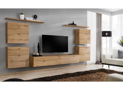 Design wall cabinet Shelf Living room Wood TV stand Wall shelves new wooden furniture