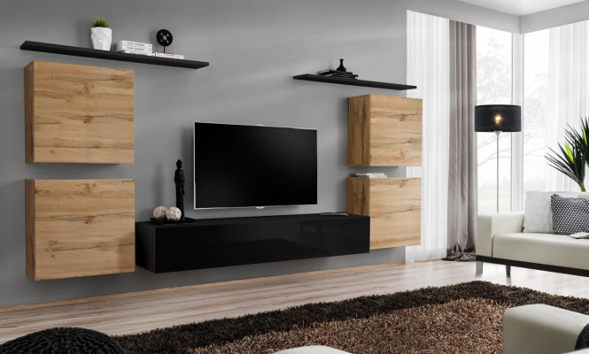 Luxury Furnishings Wall unit TV stand design sideboard wall cabinet new