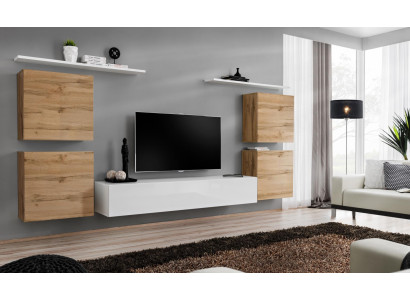 Luxury Living room TV cabinet Wall unit Wall cabinet Shelf tv Wood Wall shelves new