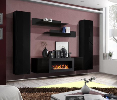Luxury Modern Living room Set 5 pieces. Wall unit wall cabinet Wood Möbe new