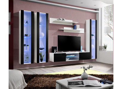 Suite Living room Set Wall unit Hanging Display case Modern Complete Design new