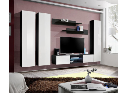Living room Set Wall unit Wall cabinet TV Stand Luxury Furniture Complete Wood