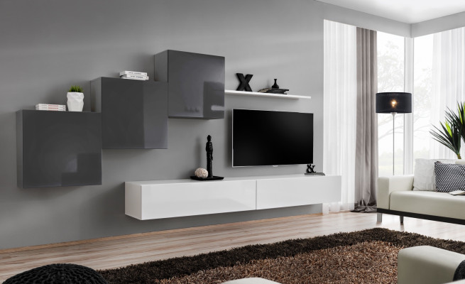 Luxury Living room Wall unit TV Stand Furnishings Modern Wall shelf Design