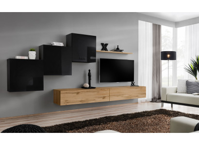 Wall unit Brown TV Stand Set Living room furniture TV Stand Sideboard Wall shelf new
