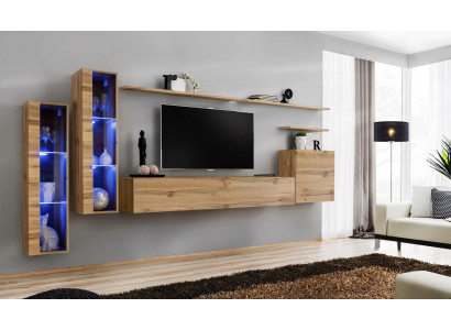 Living room furniture Suite Set 7-piece luxury furniture designer wall cabinet wall shelf