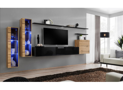 Luxury Furniture Wall unit Sideboard Designer Wall Cabinet Furnishings TV Lowboard