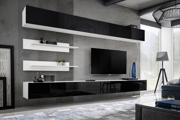 Wall cabinet living room tv stand luxury wall unit wooden furniture new modern