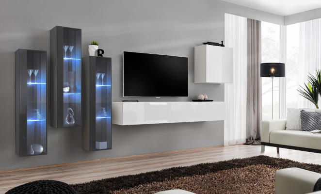 Living room furniture Wardrobe Set Design Living room Sideboard Wall shelf Hanging Display case