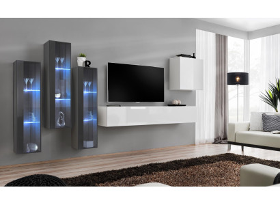 Living room furniture Wardrobe Set Design Living room Sideboard Wall shelf Hanging Display case