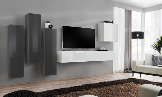Living room Set Wall unit Wall cabinet TV lowboard Designer Suite new Furniture